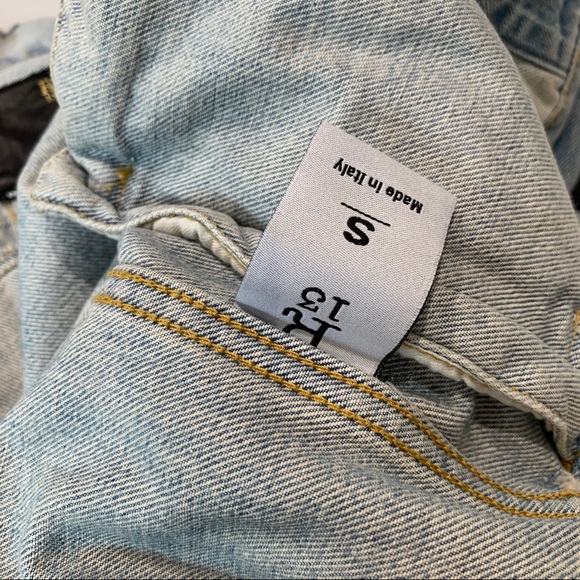 SOLD🚫R 13 Denim Jean Jacket, S - Picture 6 of 11
